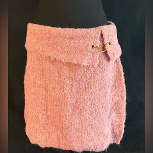 Universal Thread Pink Mini Skirt with Gold Accent